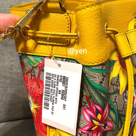 Gucci multicolor Ophidia with GG Supreme Floral crossbody bag - Picture 10 of 17